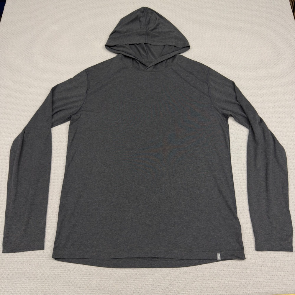 Stio Hoodie Mens Large Gray Lightweight Pullover Performance Stretch Casual